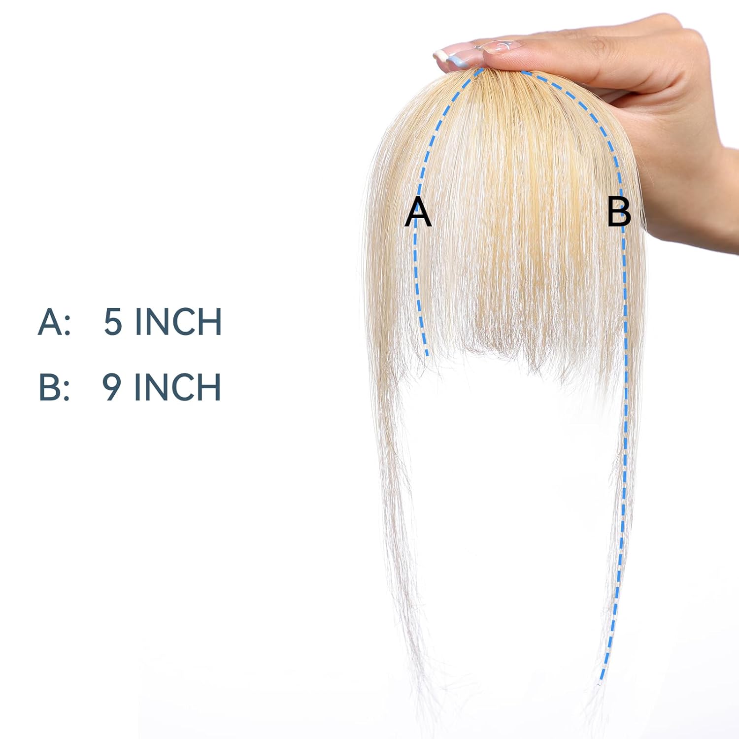100% Human Hair Wispy Bangs Cl - огляд і ціна Seamless Clip In Hair Extensions Human Hair