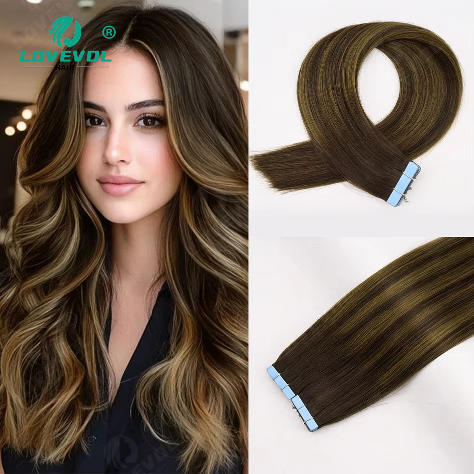 Fashion Highlight Tape In Hair - огляд і ціна Invisible Tape In Extensions Real Hair