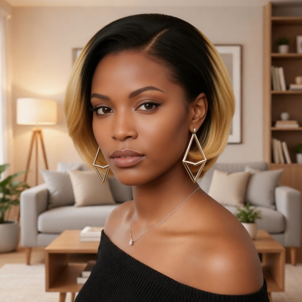 8 Inch Short Bob 13x4 Lace Fro - огляд і ціна Glueless Wear And Go Human Hair Wig