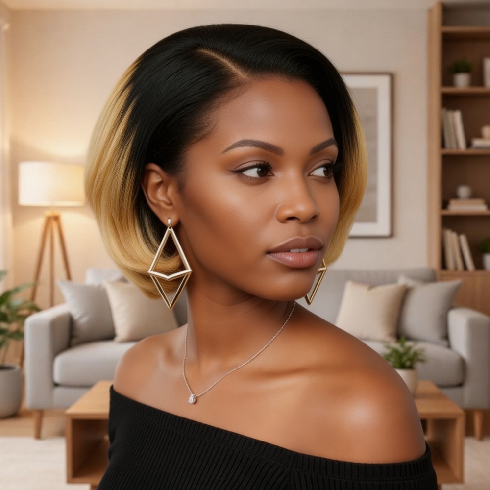 8 Inch Short Bob 13x4 Lace Fro - огляд і ціна Glueless Wear And Go Human Hair Wig